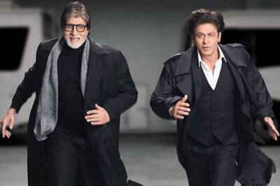 Shah Rukh Khan-Amitabh Bachchan Run In Black Overcoats In New Video; Fans Excited About 'Reunion'