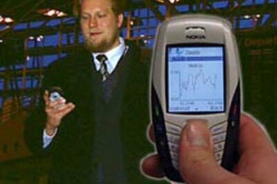 Stock market on mobile phones