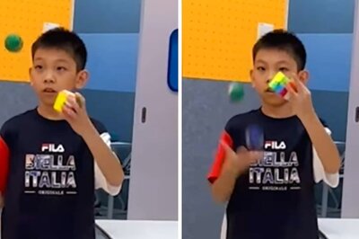 In Less Than 11 Seconds, Little Boy Solves Rubik's Cube While Juggling Balls