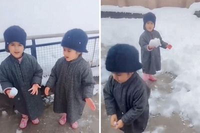 This Video Of Little Girls Enjoying First Snowfall In Kashmir Will Make Your Day