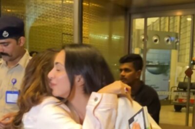 Kiara Advani Shares Warm Hug With Varun Dhawan's Mom At Airport