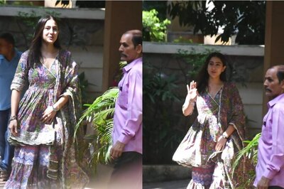 Sara Ali Khan Looks Ethereal In Ethnic Wear, Gets Papped Outside Saif Ali Khan’s Residence; Check Photos