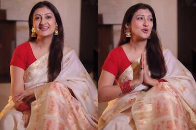 Juhi Parmar Channels Divine Vibes in Ramayan themed Sari, Sings 'Ram Ayenge' Ahead of Ayodhya Ceremony