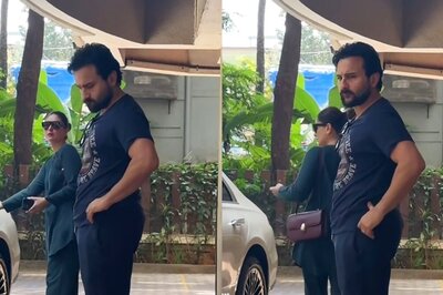 Saif Ali Khan and Kareena Kapoor Dish Out Power Couple Goals As They Twin In Black For Work, Watch
