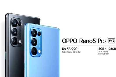 Oppo Reno 5 Pro 5G With MediaTek Dimensity 1000+ SoC, Quad Cameras Launched in India: Priced at Rs 35,990