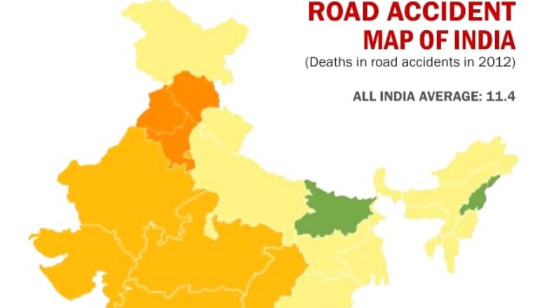 Road accident map of India