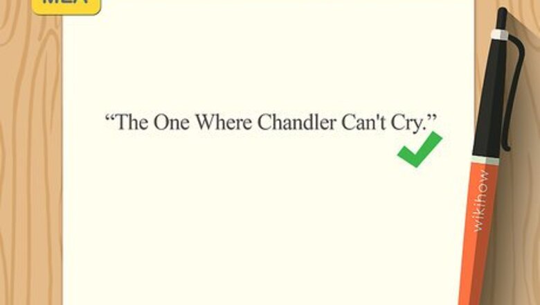 How to Cite a TV Episode