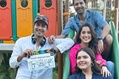 Barun Sobti, Anjali Anand, Priya Bapat Drop Fun Pics From Sets Of Sumeet Vyas' Raat Jawaan Hai