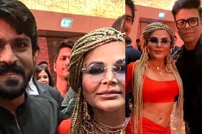Ram Charan Politely Declines To Dance On Naatu Naatu With Rakhi Sawant, Karan Johar Ignores Her