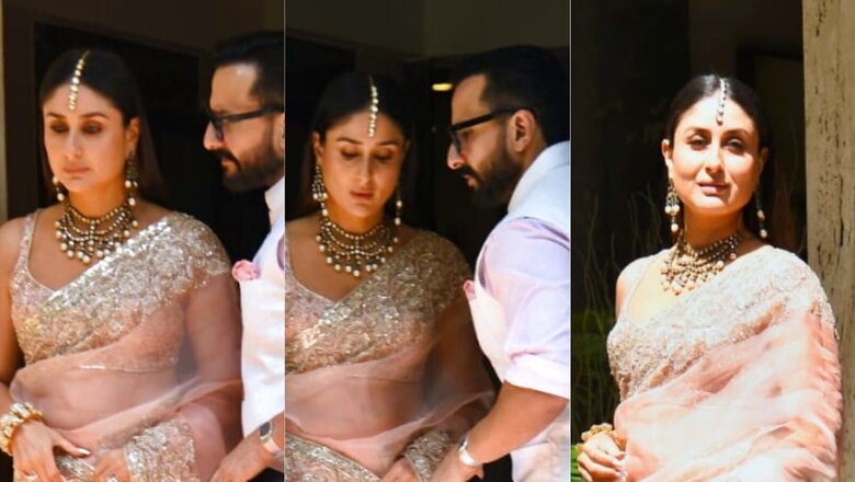 Ranbir Kapoor-Alia Bhatt Wedding: Kareena Kapoor Khan, Saif Ali Khan Exude Royalty; Actress Looks Stunning In Manish Malhotra Couture