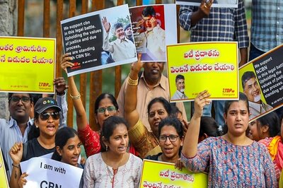 Protest Held in IT Hub of Hyderabad Against Chandrababu Naidu's Arrest