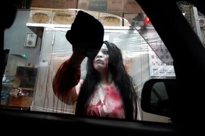 No fear of coronavirus at drive-through haunted house