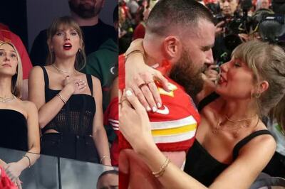 Taylor Swift Fashionably Supports Travis Kelce At Super Bowl With A '87' Jersey Pendant