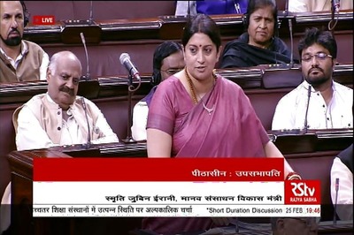Brief uproar in Lok Sabha over privilege motion against Smriti Irani