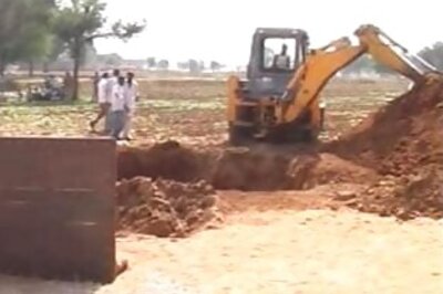 Rescue work on to rescue boy from borewell
