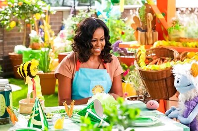 Michelle Obama To Team Up With Puppets For A Kids' Food Show
