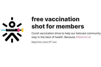 Cult.Fit Announces Free COVID-19 Vaccination for its 2 Lakh Offline Members: How It Works