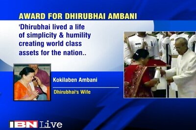 Dhirubhai Ambani gets Padma Vibhushan posthumously, Kokilaben says 'deeply grateful'