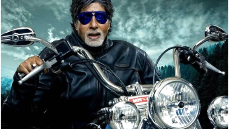 Amitabh Bachchan Rides a Harley Davidson Motorbike in Throwback Pic
