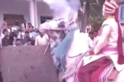 Watch: Frightened By Sound Of Firecrackers, Mare Runs Away With Groom On Its Back