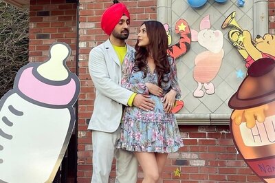 Diljit Dosanjh Craddles Shehnaaz Gill's Baby Bump in First Look of Honsla Rakh, See Pics