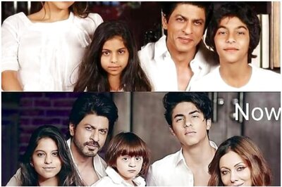 Collage of Shah Rukh Khan’s Then and Now Family Photos Goes Viral