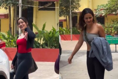 Sexy! Neha Sharma, Aisha Sharma Rock Athleisure In Track Pants And Sports Bra; Watch Hot Video