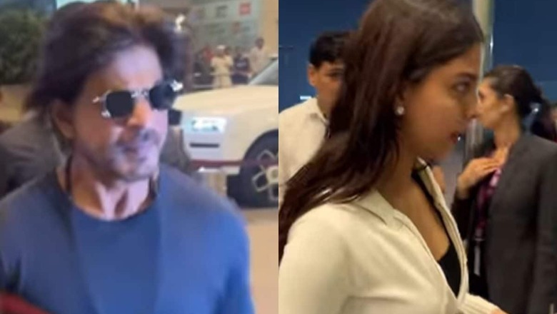 Shah Rukh Khan Exudes Charm As He Jets Off From Mumbai With Suhana Khan, Gauri Khan; Watch Video