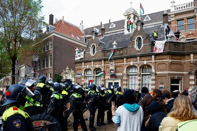 Watch: Dutch Police Clear Barricades At Amsterdam University Amid Pro-Palestinian Protests