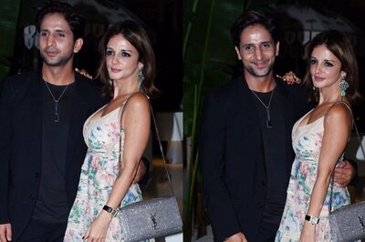 Sussanne Khan and Arslan Goni Twin In Black and Blue As They Attend Taapsee Pannu's Dobaaraa Screening