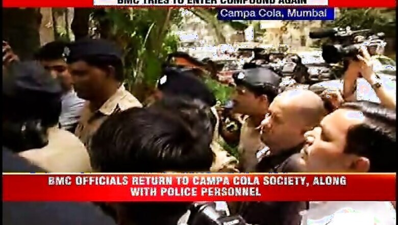 Campa Cola eviction: No success for BMC on day 2, officials leave empty-handed