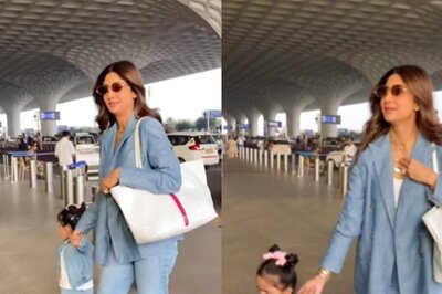 Shilpa Shetty Dishes Out Major Mother-Daughter Goals With Samisha As They Twin Their Airpory Looks; Watch