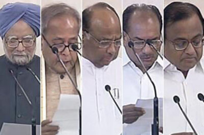 Manmohan takes oath as PM, 19 ministers sworn in