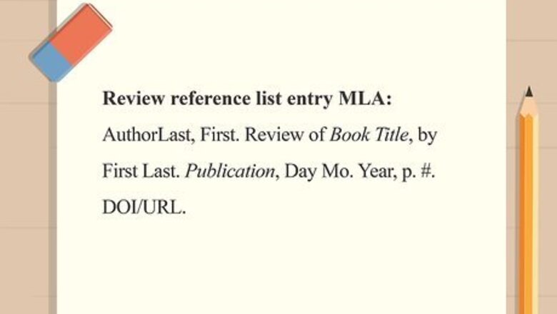 How to Cite a Review