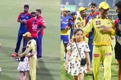 IPL 2023: MS Dhoni's Daughter Ziva Gives CSK Skipper Tight Hug After Win over Delhi Capitals | WATCH