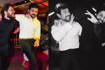 B'day Boy Ram Charan And Allu Arjun Dance To Naatu Naatu, Strike Pushpa Pose In Unseen Photos; See Here
