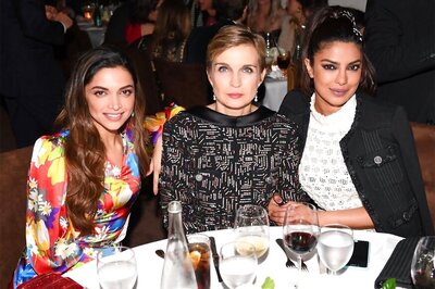 Deepika Padukone and Priyanka Chopra Party Together at the Pre-Oscar Bash
