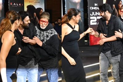 Prabhas Rushes to Help Pregnant Deepika at Kalki 2898 AD Event; Amitabh Pats Him, Says 'Oye' | Watch