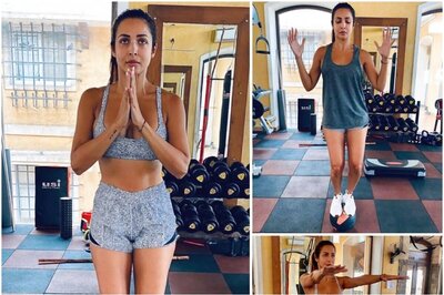 Malaika Arora Aces the Art of Balancing on a Ball, Leaves Fans Amazed