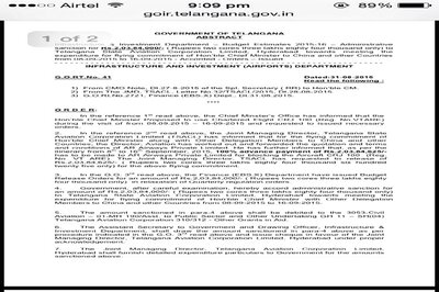 Telangana faces drought but CM K Chandrasekhara Rao spends Rs 2 crore on his China aircraft