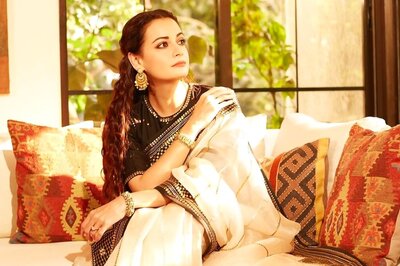 Dia Mirza’s Regal Organza Saree Is Perfect For You Next Wedding Invite