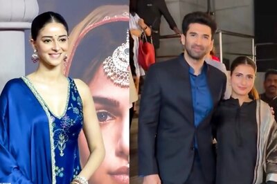 Karan Johar Teases Ananya, Tells Paps 'She Signed New Film'; Aditya Roy Kapur Poses With Fatima | Watch